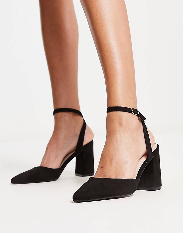 RAID Neima block heeled shoes in black